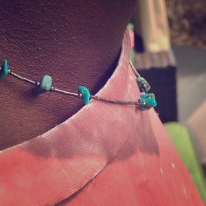 Turquoise stone necklace